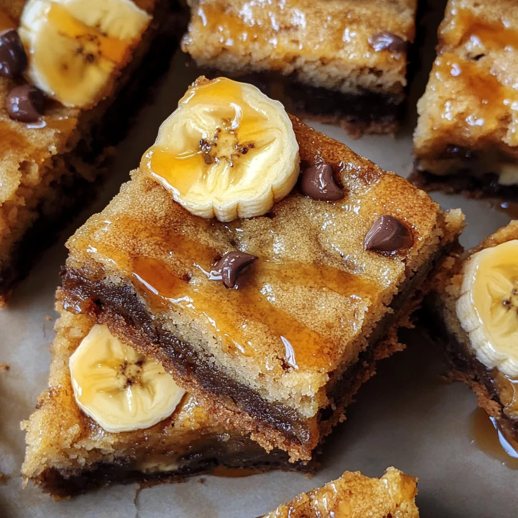 Ooey Gooey Banana Bars