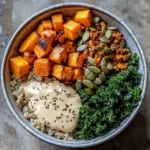 Quinoa Harvest Bowl with Sweet Potato & Kale
