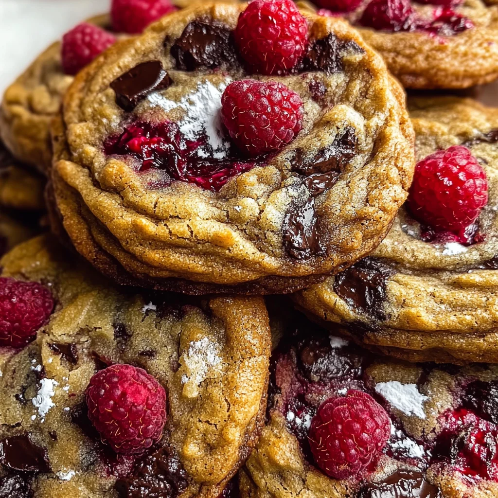 Raspberry Chocolate Chunk Cookies – Easy & Irresistible