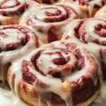 Red Velvet Cinnamon Rolls | The Perfect Christmas Morning Treat
