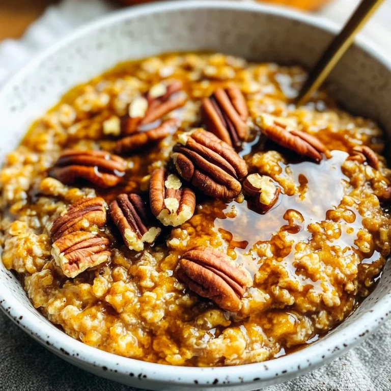 Slow Cooker Pumpkin Pie Oatmeal