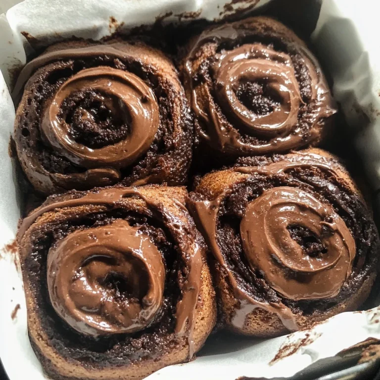 Small Batch MOLTEN Double Chocolate Cinnamon Rolls - Vegan!