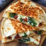 Spinach and Feta Quesadillas