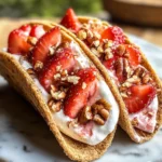 Strawberry Crunch Cheesecake Tacos