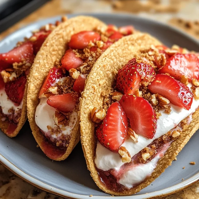 Strawberry Crunch Cheesecake Tacos