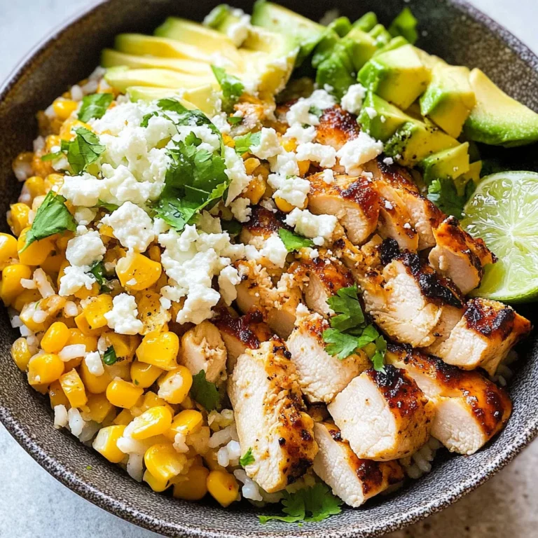 Street Corn Chicken Rice Bowl
