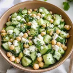 Tasty Chickpea Cucumber Feta Salad