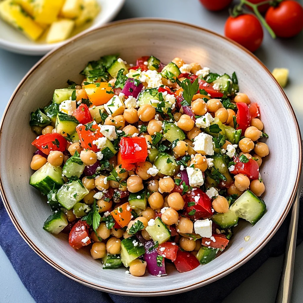 10-Minute Mediterranean Chickpea Salad