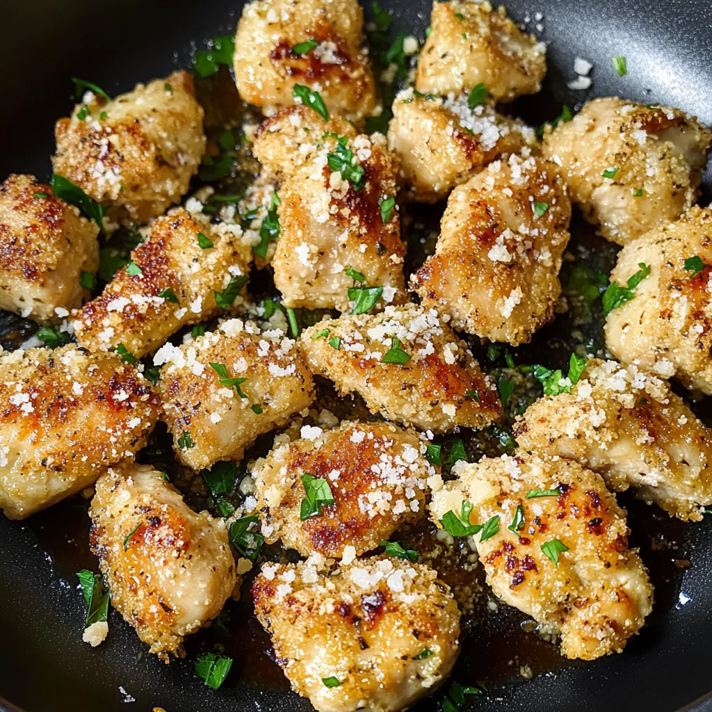 Air Fryer Garlic Parmesan Chicken Bites