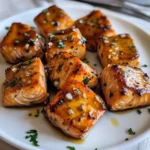 Air Fryer Honey Garlic Salmon Bites
