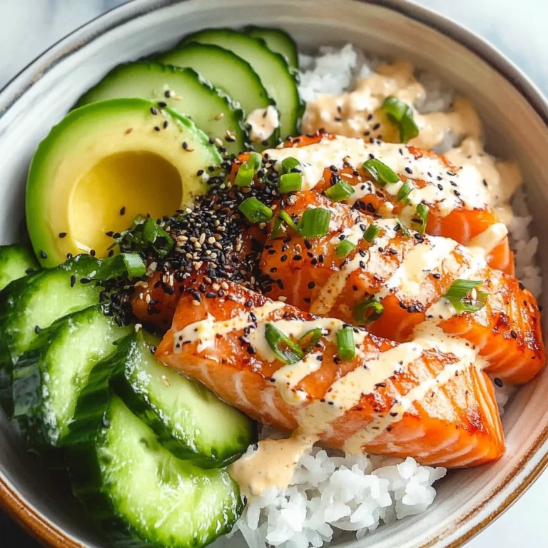 Baked Salmon Sushi Bowl