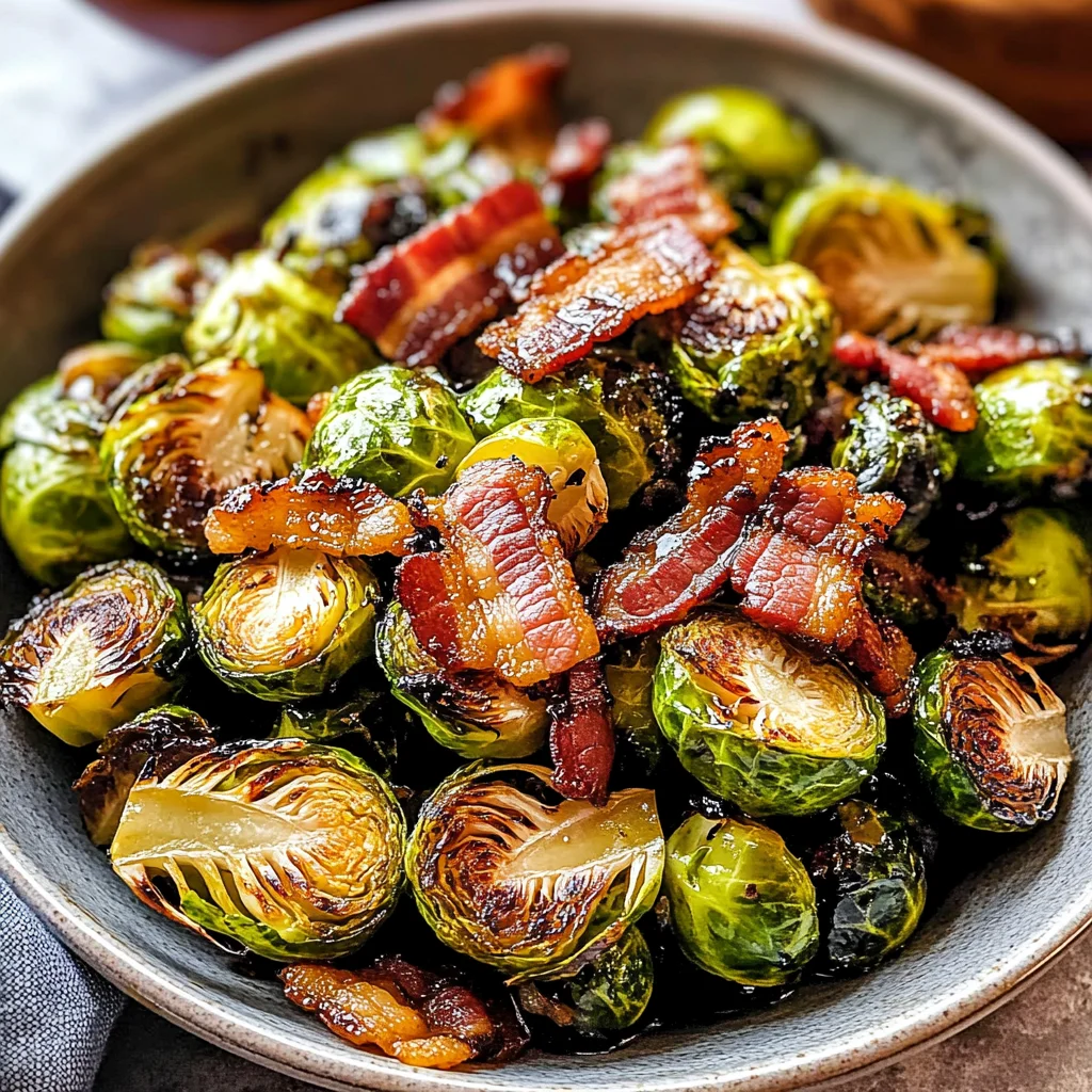 Balsamic Bacon Brussels Sprouts
