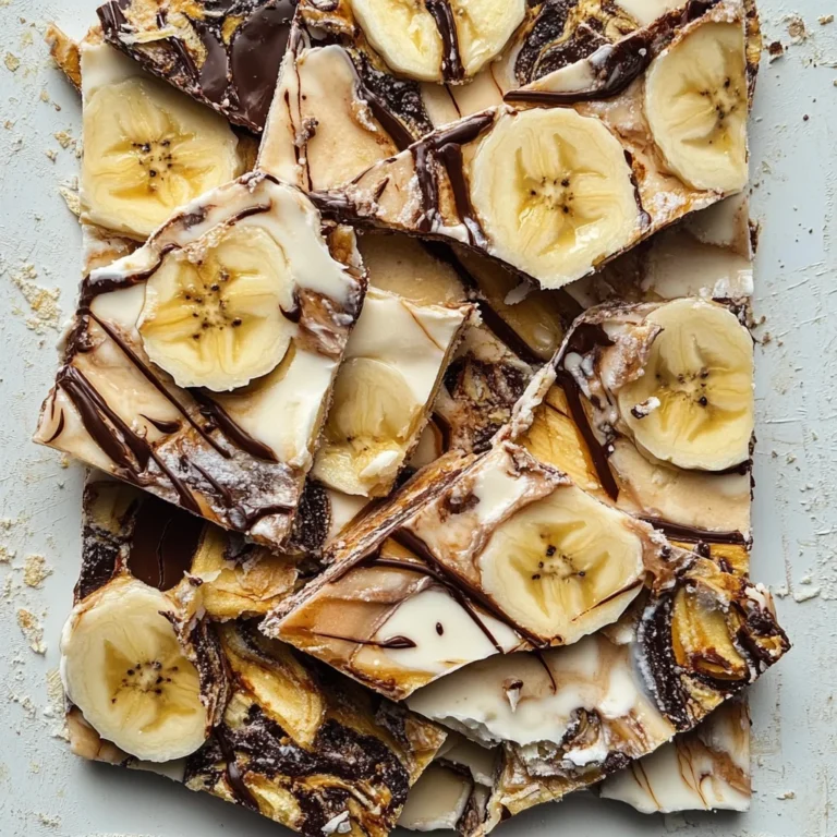 Banana & Nutella Frozen Yogurt Bark