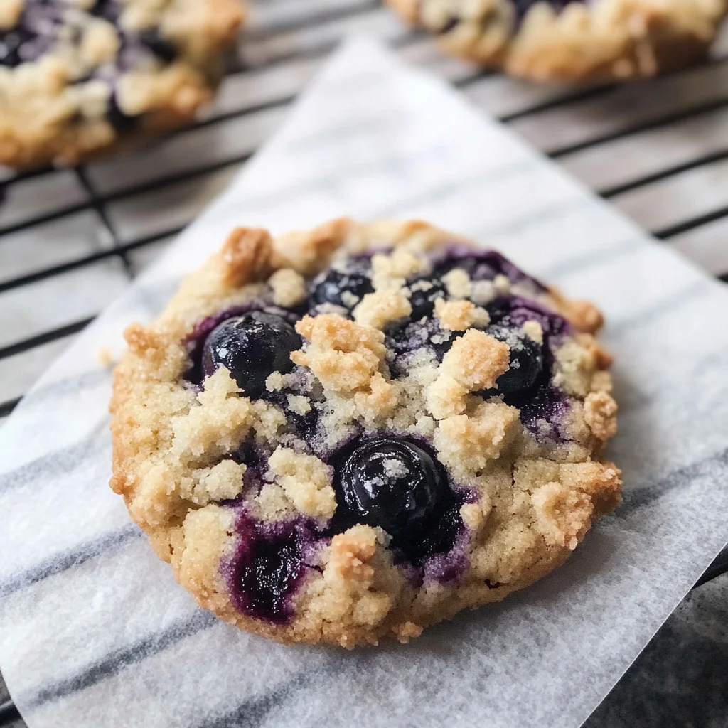Blueberry muffin cookies -Crumbl copycat