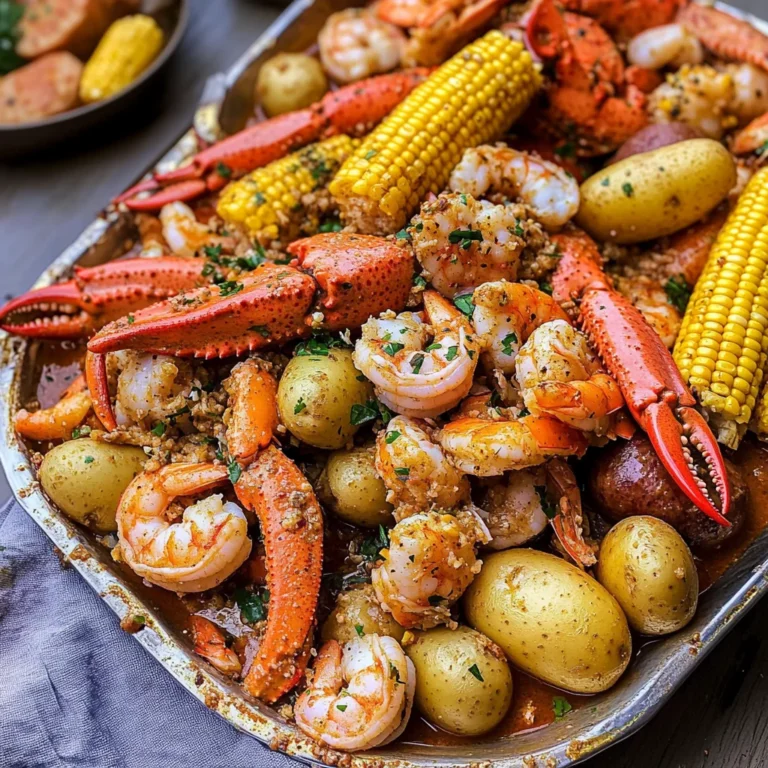 Cajun Seafood Boil with Garlic Butter Sauce