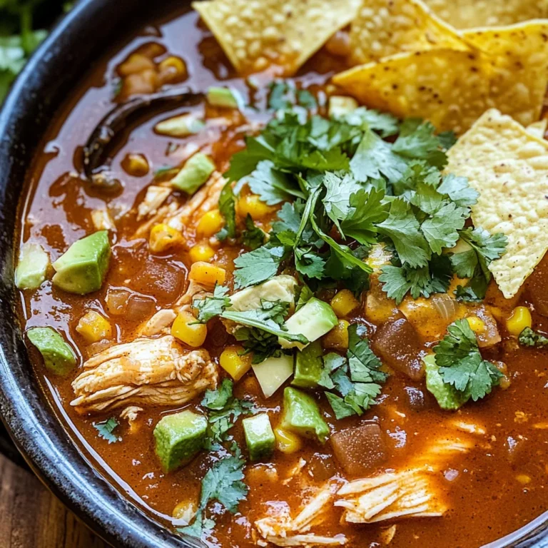 Crockpot Spicy Chicken Tortilla Soup