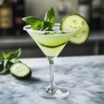 Cucumber Basil Martini