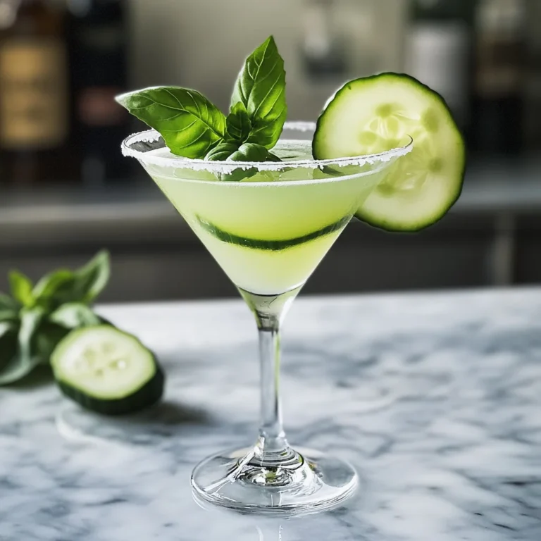 Cucumber Basil Martini