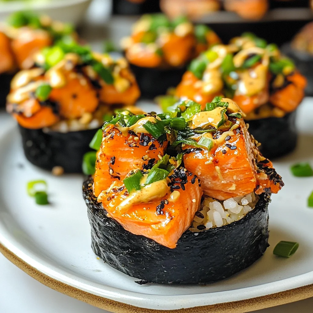 Easy Baked Salmon Sushi Cups (Viral Recipe)