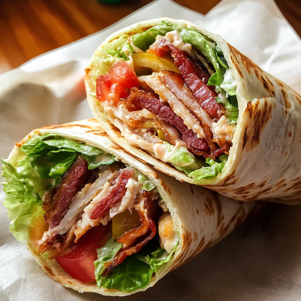 Gourmet BLT Wraps with Secret Sauce
