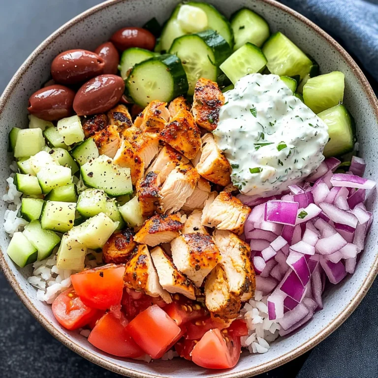 Grandma's Easy Chicken Gyro Bowls