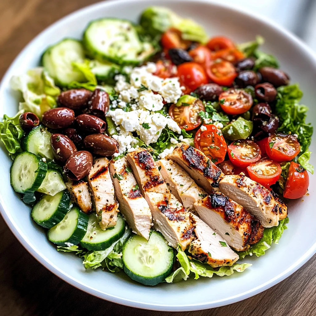 Greek Salad with Chicken