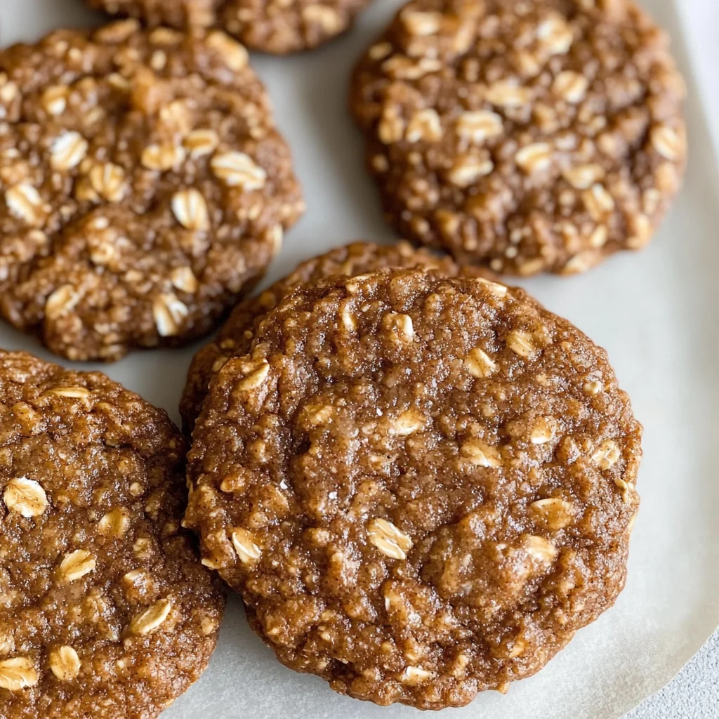 Healthy Gingerbread Oatmeal Breakfast Cookies