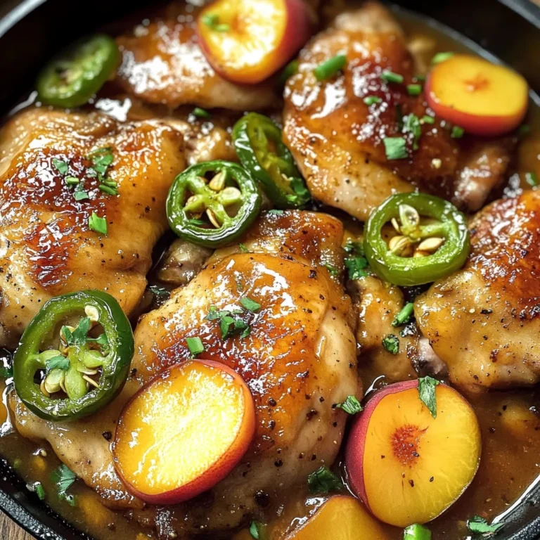 Jalapeno Peach Chicken