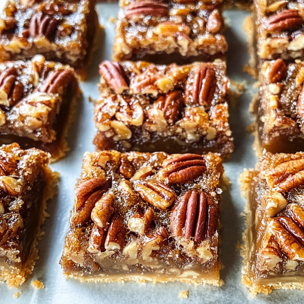 Lazy Girl Pecan Pie Bars