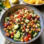 Mediterranean Chickpea Feta Salad