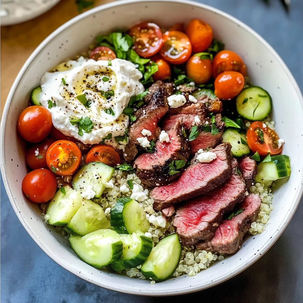 Mediterranean Steak Bowls