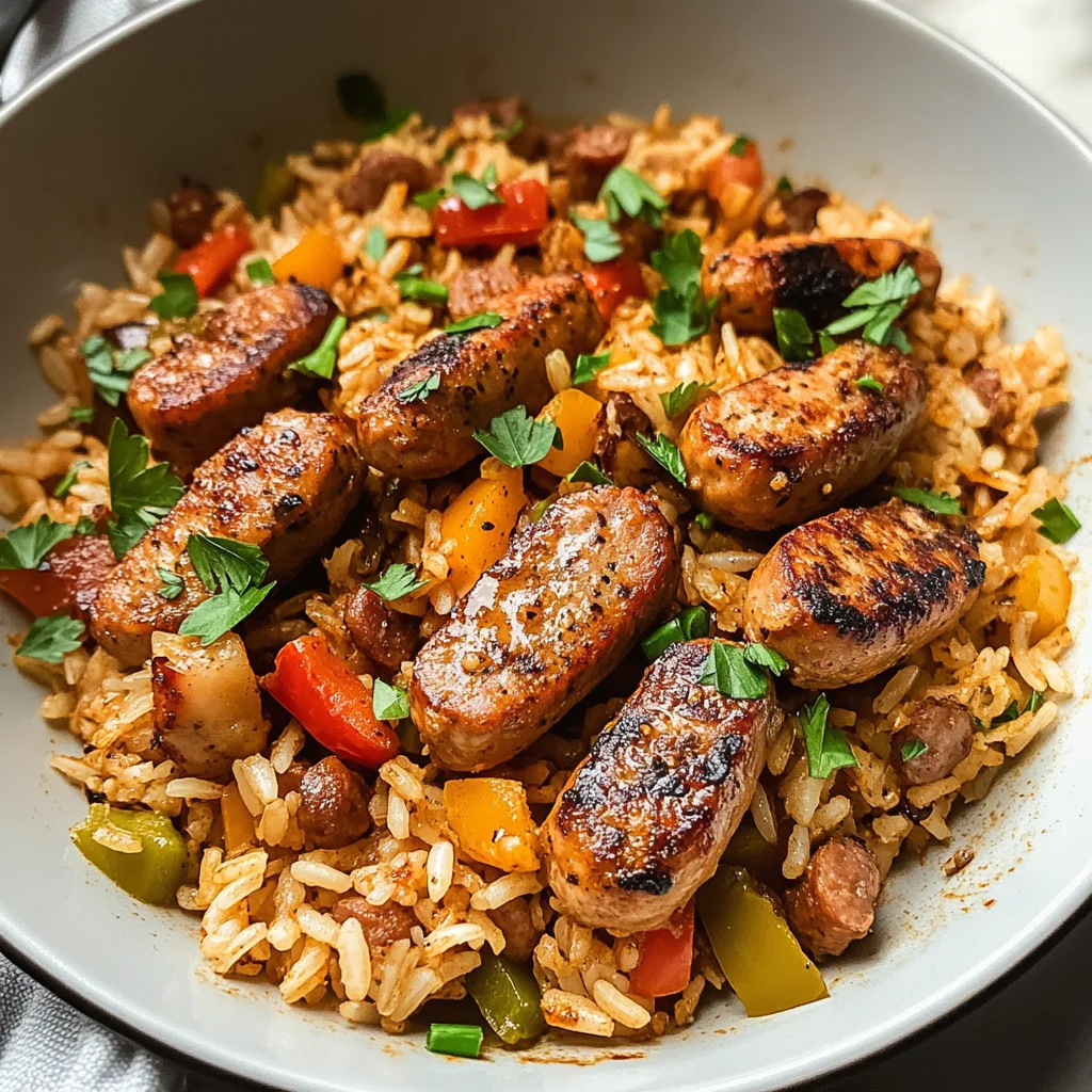One-Pan Cajun Chicken Sausage & Rice