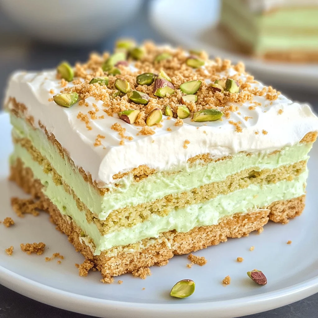 Pistachio Icebox Cake