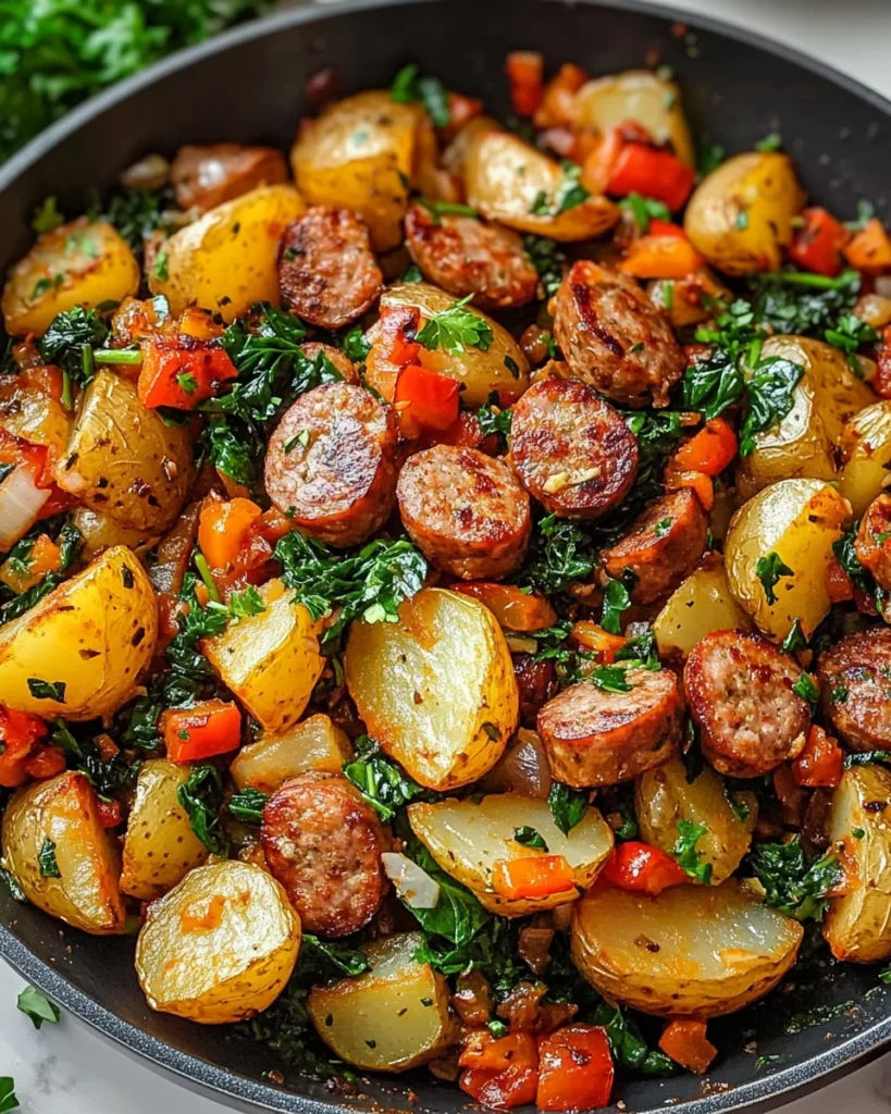 Sausage And Potatoes Skillet
