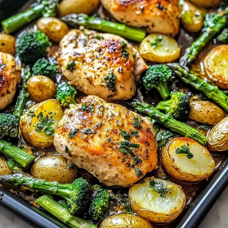Sheet Pan Garlic Butter Chicken and Veggies