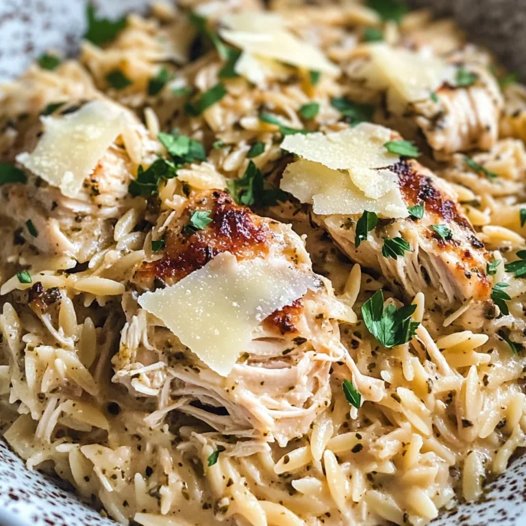 Slow Cooker Parmesan Herb Chicken & Orzo Recipe