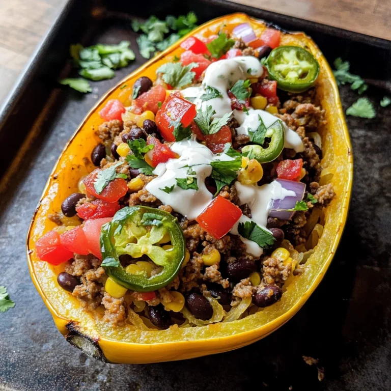 Southwest Taco Stuffed Spaghetti Squash