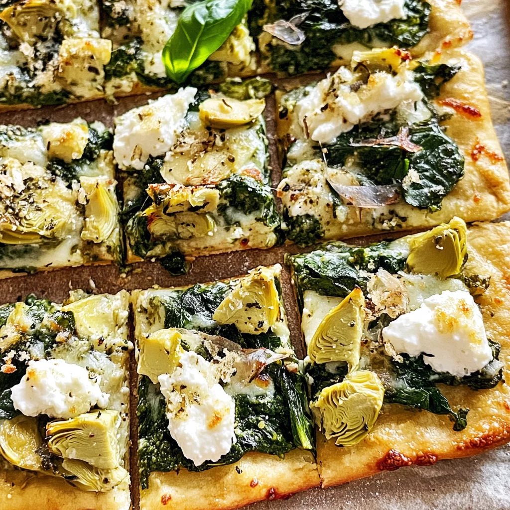 Spinach-Artichoke Flatbread