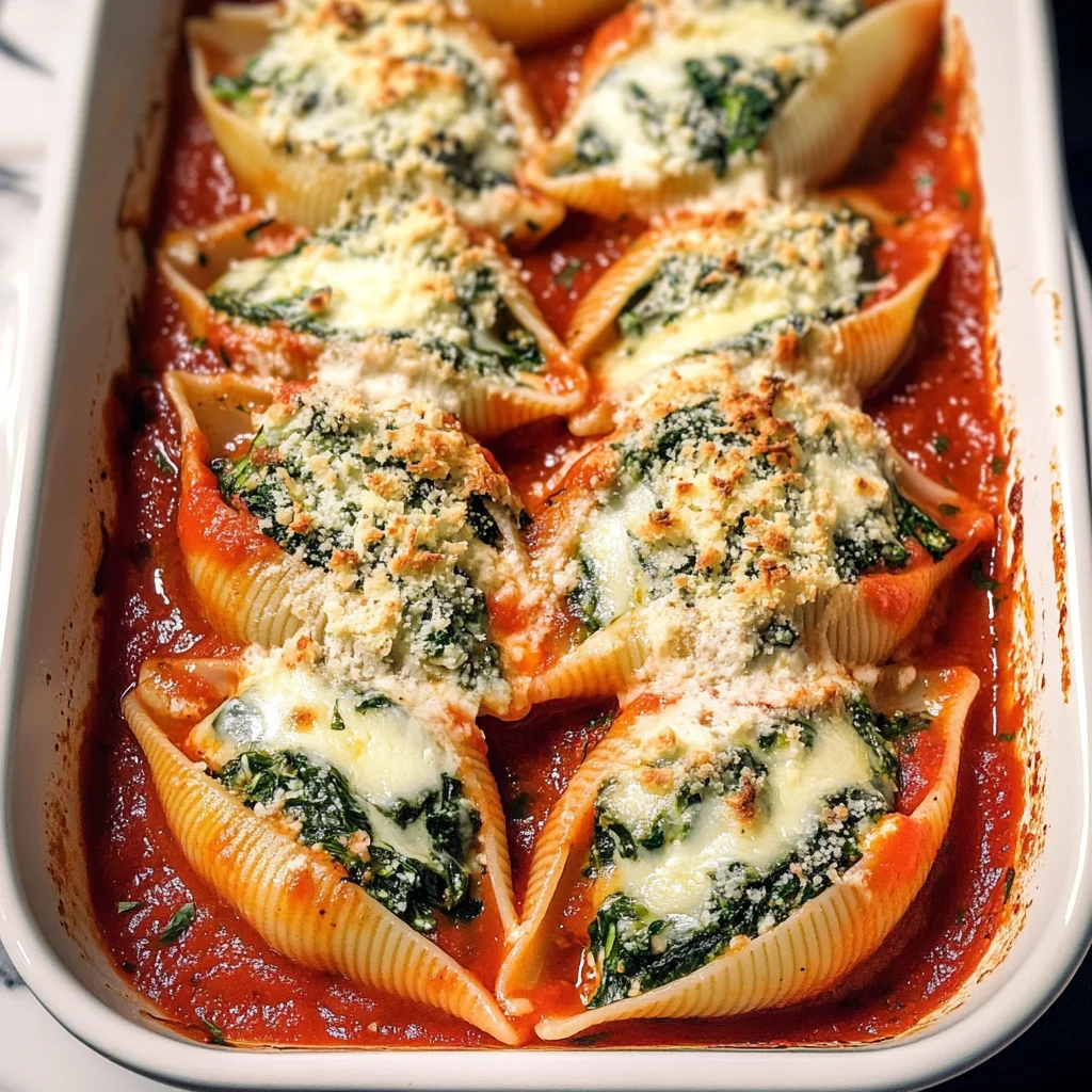 Spinach and Ricotta Stuffed Shells Recipe