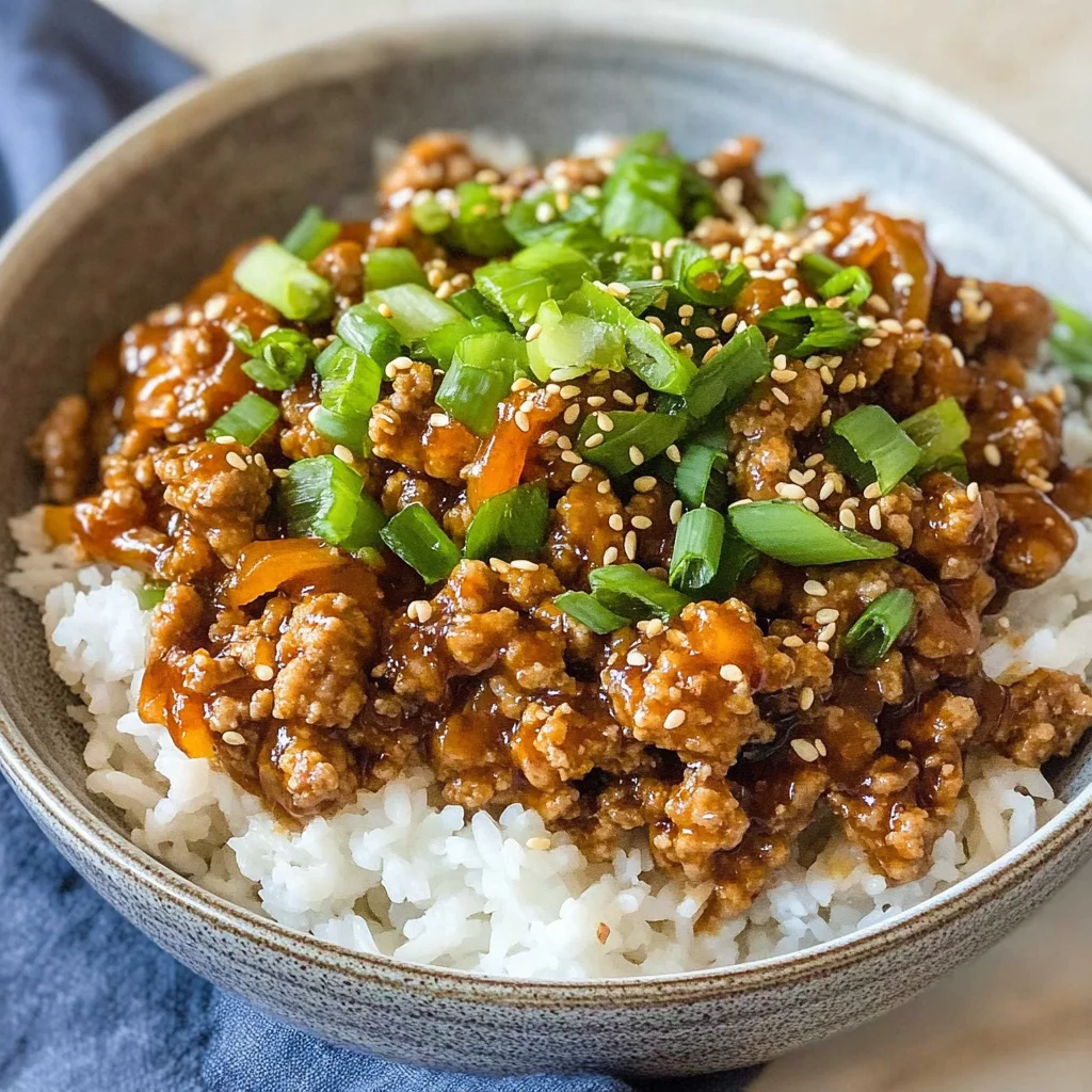 Teriyaki Ground Turkey Bowl