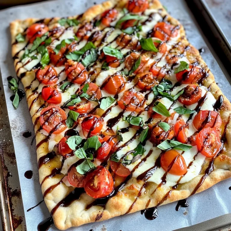 The Best Bruschetta Flatbread Pizza