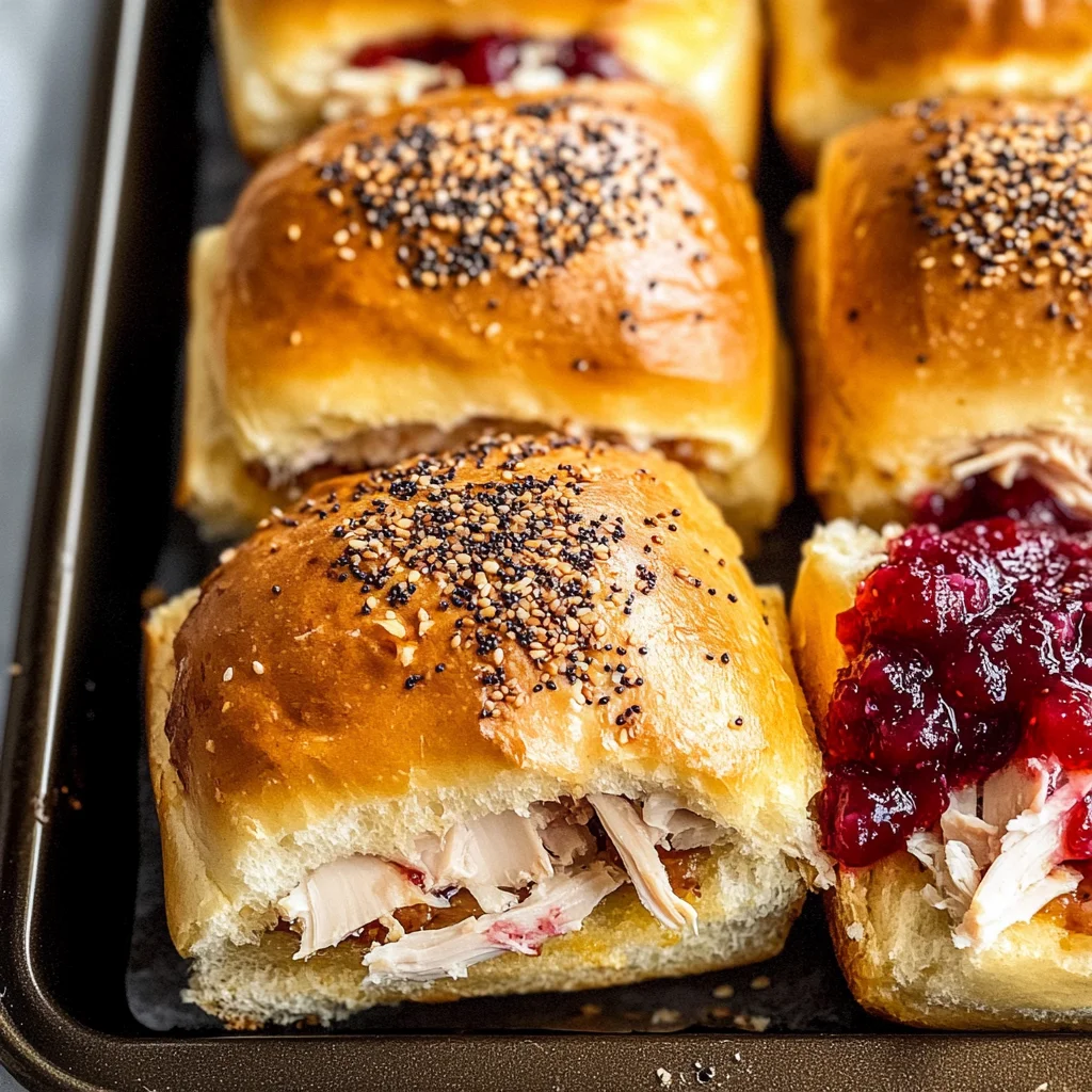Turkey Cranberry Sliders