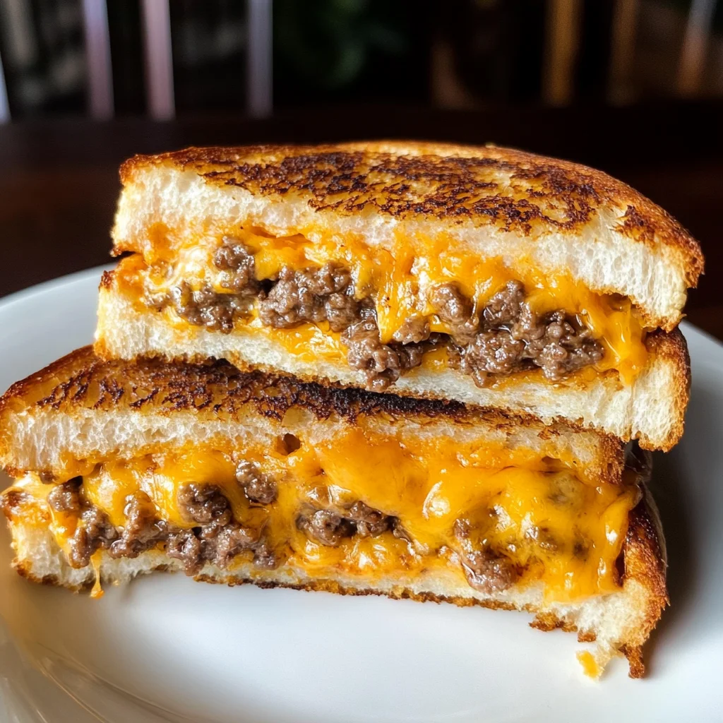 Ultimate Cheesy Ground Beef Melt