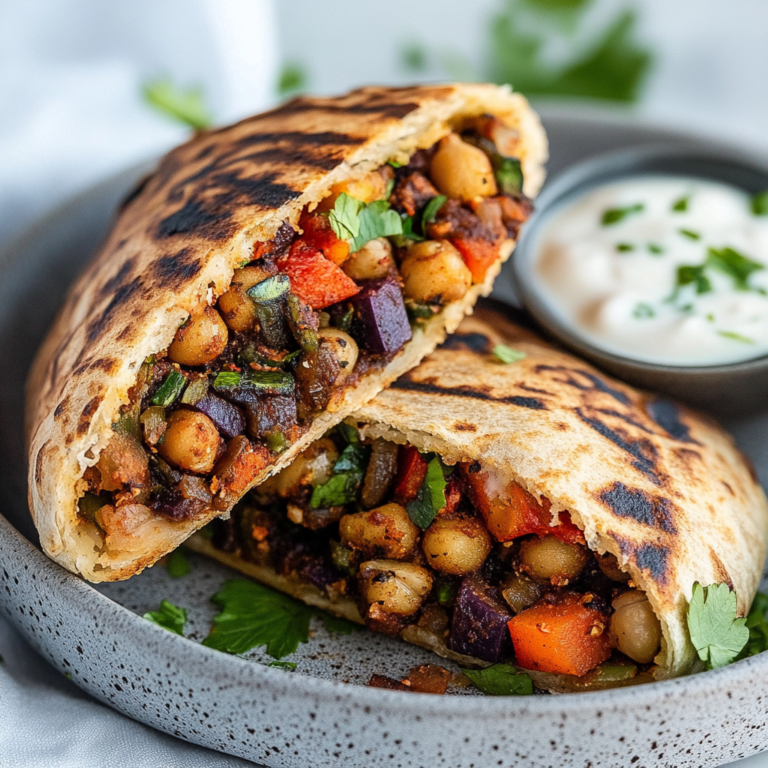 Grilled Chickpea Veggie Pita