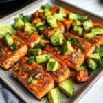 Baked Cajun Salmon with Avocado