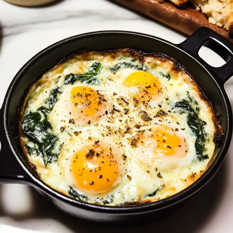 Baked Eggs Florentine