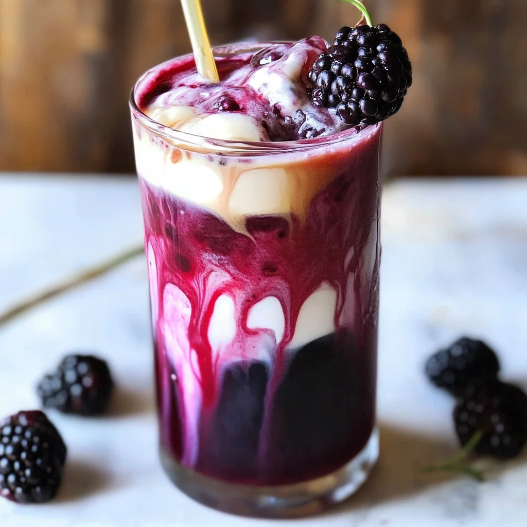 Blackberry Tea Iced Tea Latte