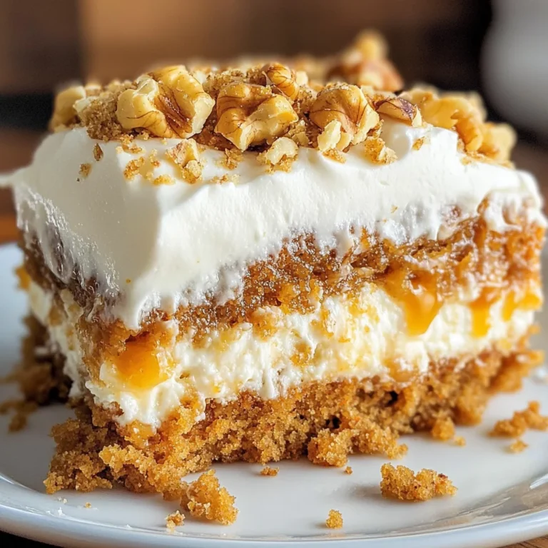 Carrot Cake Poke Cake