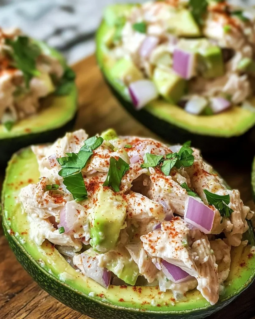 Chicken Salad Stuffed Avocado Recipe