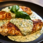 Chicken in Basil Cream Sauce